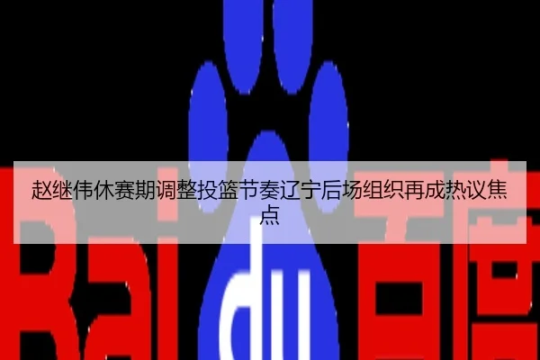 赵继伟休赛期调整投篮节奏辽宁后场组织再成热议焦点